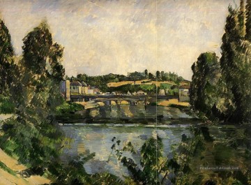  ce - Pont et cascade à Pontoise Paul Cézanne